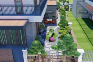 Dự án thiết kế và thi công sân vườn tại Ecopark 2025 - Phúc Nguyên Garden Kiến Tạo Không Gian Xanh Đẳng Cấp