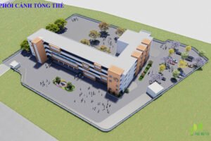 Thiết kế cảnh quan - Công trình Học Viện Phụ Nữ