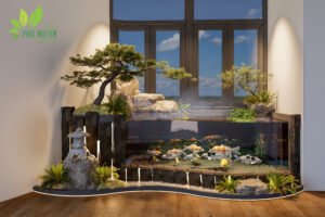 Thiết kế cảnh quan - Tiểu cảnh bể cá - Vinhome OceanPark 1